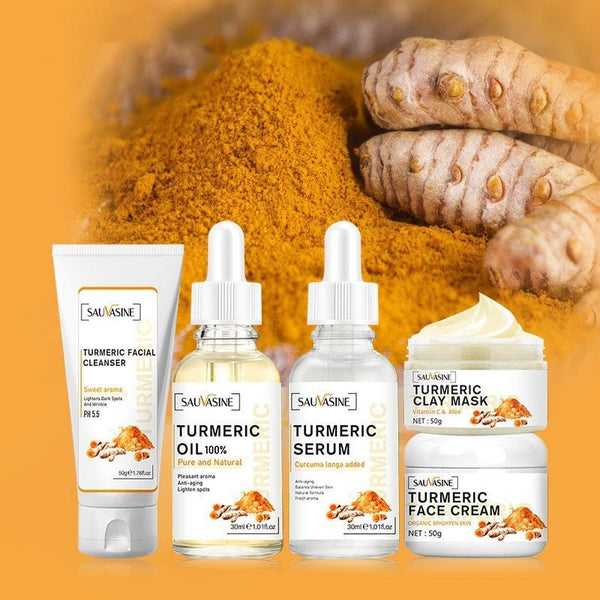 Turmeric Skin Care Kit Gentle Rejuvenation Deep Nourishing Moisturizing