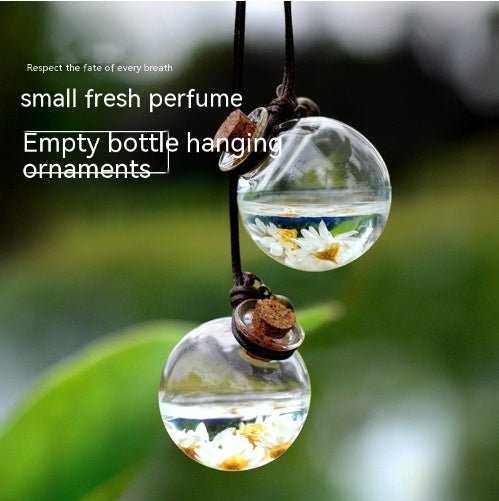 Car Preserved Flower Perfume Pendant