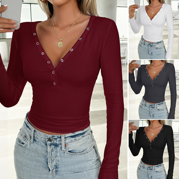 Women's Elegant Slim  Long Sleeve Top